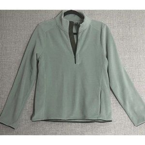Under Armour Quarter Zip Pullover Women's Small Polartec Forge Green Fleece